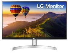 LG 27" Full HD IPS 3-Side Borderless Monitor with Dual HDMI 27MN60T White