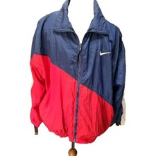 Nike Vtg 1990's Lg Swoosh Front  Back Windbreaker Men's Sz L Americana