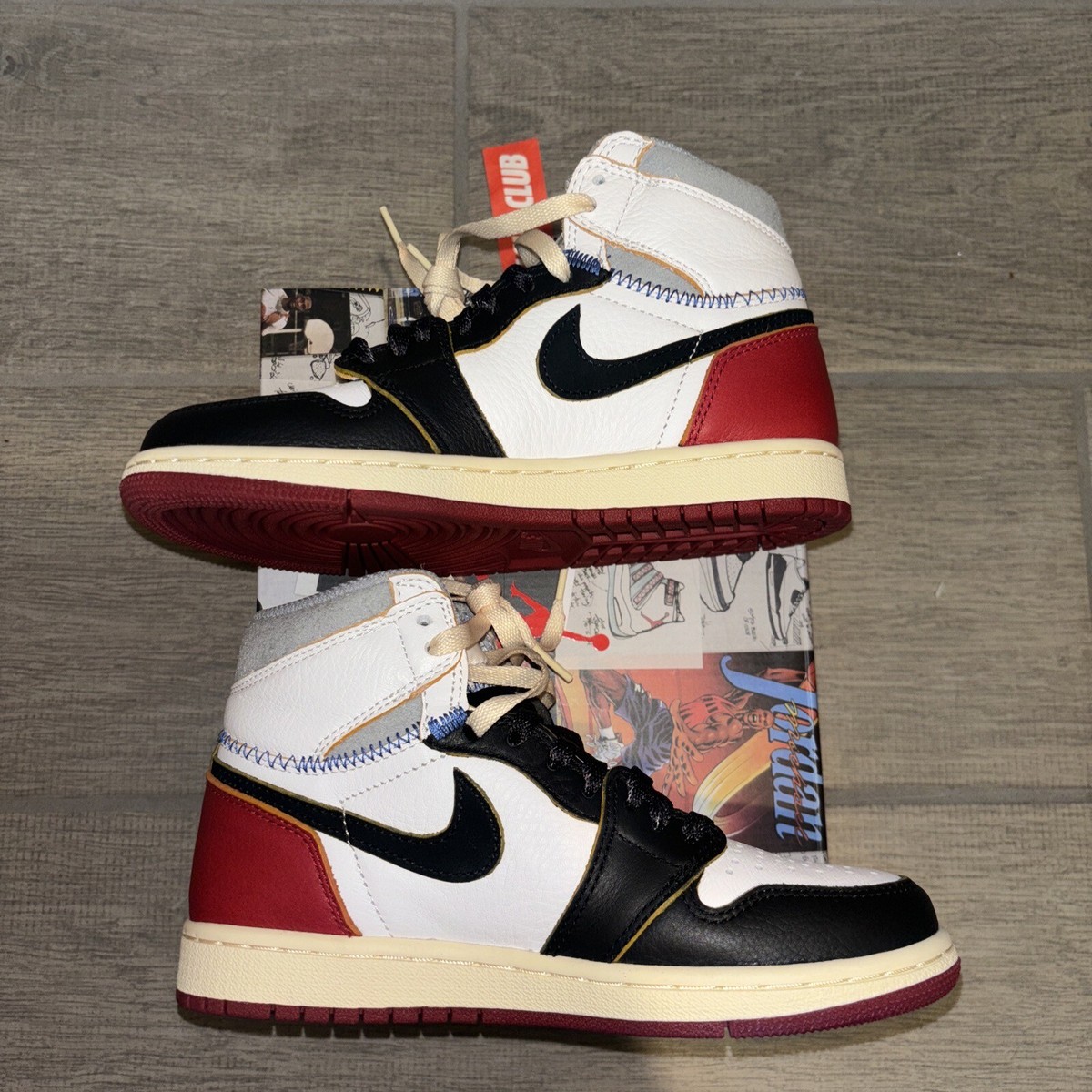 Nike Jordan 1 Retro High x Union Black Toe BV1300-106 Size Nike Jordan 1 Retro High x Union Black Toe BV1300-106 Size