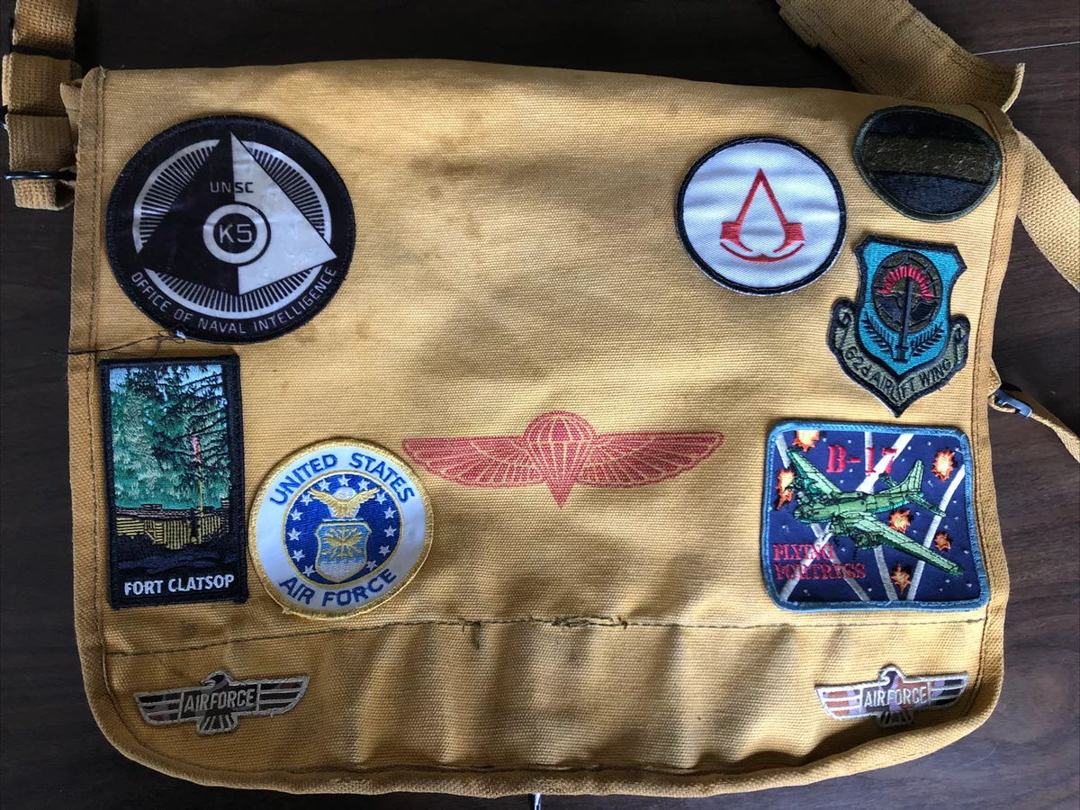 Vintage Canvas Messenger Bag - US Wings