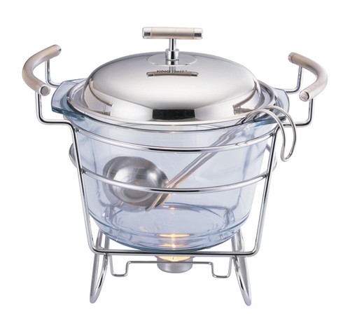 Speisenwärmer Suppenwärmer mit Glaseinsatz Warmhaltebehälter 4,0 L Kinghoff - Bild 4 von 15