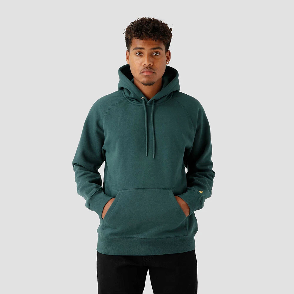 Carhartt WIP Chase Hoodie Men juniper green/gold | eBay