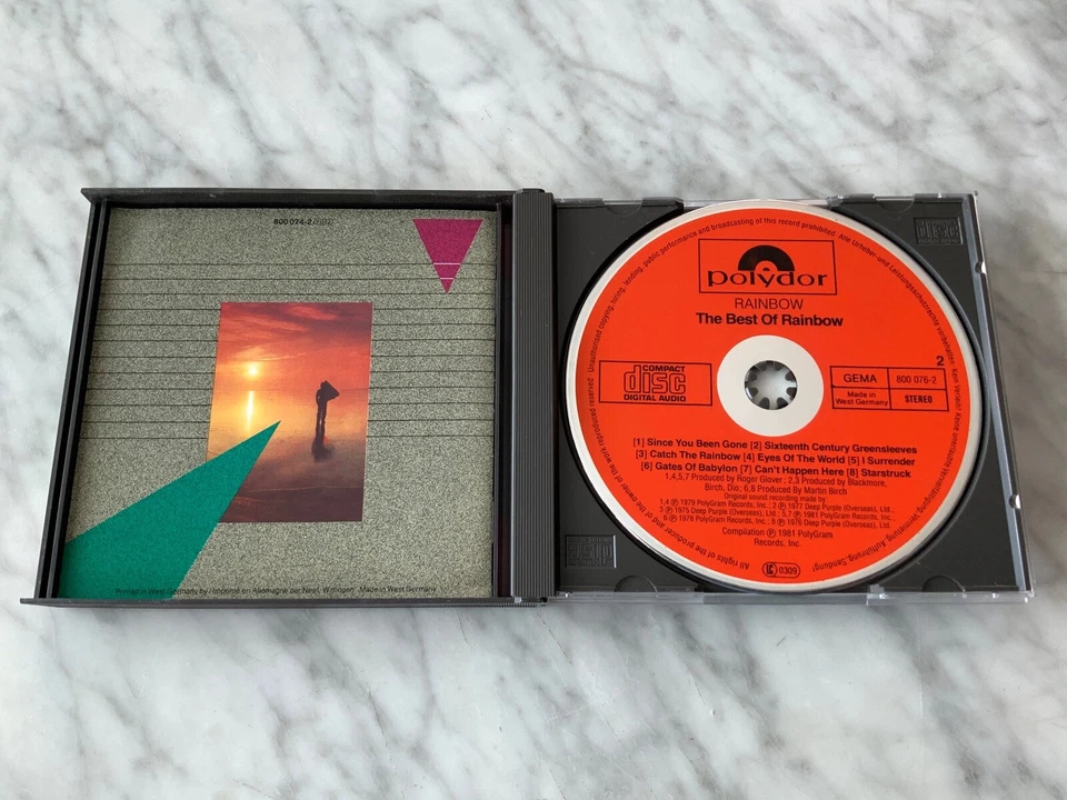 Rainbow The Best Of 2 CD TARGET ERA 1ST PRESS WEST GERMANY Polydor 800 074-2 OOP - Image 3 of 4