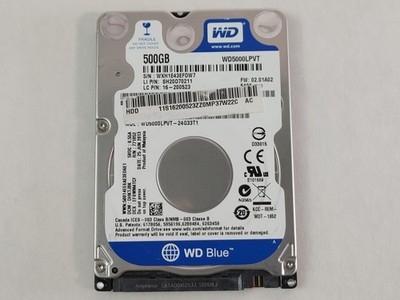 Western Digital WD Blue WD5000LPVT 500GB 2.5'' SATA II Laptop Hard Drive