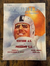 The Huddle Silver Jubilee Edition Football Program Pasadena vs Ventura Nov 1949