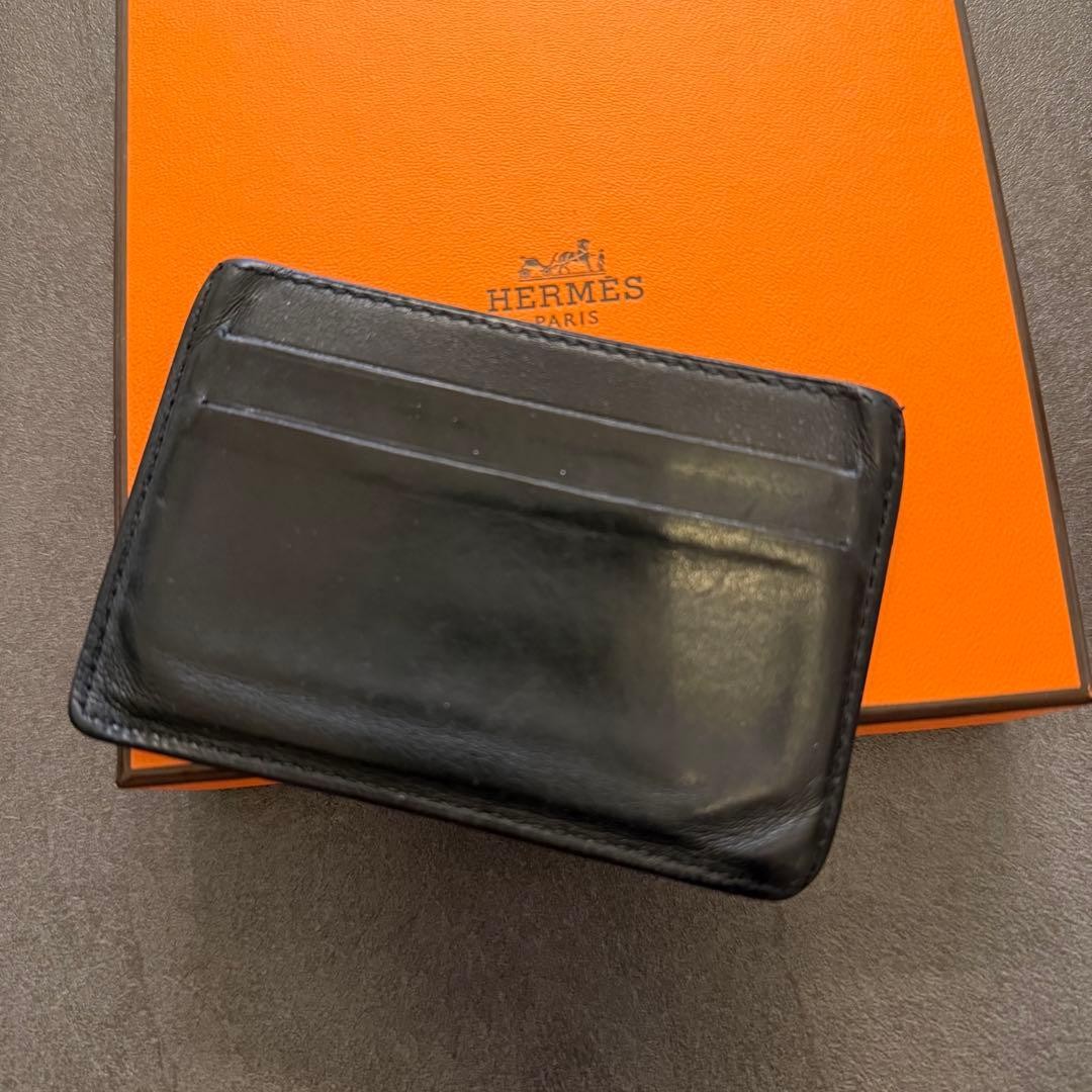 Hermès Citizen Twill Card Case Leather Card Holder Pre-Owned | eBay
