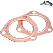 2 X 2.5 Inch Copper Header Exhaust Collector Gaskets Flanges Universal 3 Bolt
