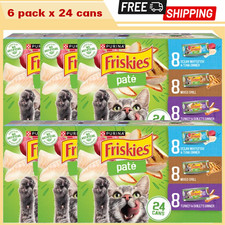 6 Pk Friskies® Pate Adult Cat Wet Food - Variety Pack, 144 Ct, 132 OZ 1.69 per gallon