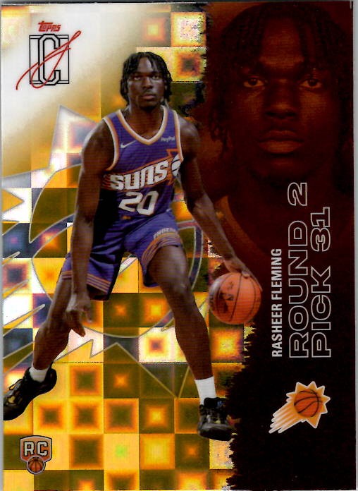 2025-26 Topps Signature Class - Pandora Yellow Refractor Rasheer Fleming RC 124