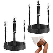 Adjustable Elastic Shirt Stays Holder Garter with Non-slip Locking Clamps for