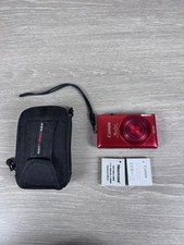 Canon PowerShot ELPH 300 HS 12.1MP Digital Camera w/5x Zoom Red WORKS GREAT