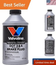 High Performance Synthetic Brake Fluid 12oz - Compatible with ABS & Disc Systems 0.92 per gallon