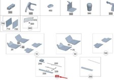 MERCEDES-BENZ GLA H247 Einstiegsleisten-Abdeckungssatz vorne A2436808000 NEU OR