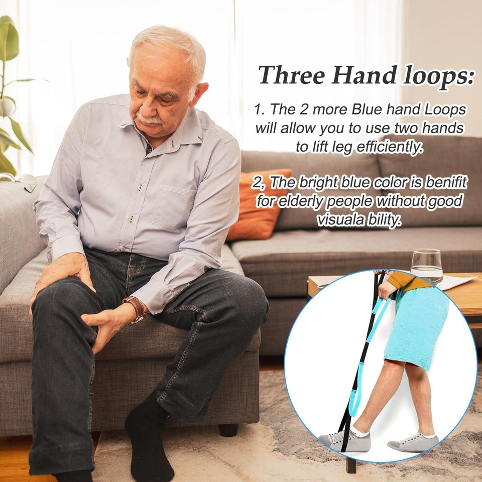 Leg Lifter Strap with Secure Grip - Versatile Mobility Support for All ...