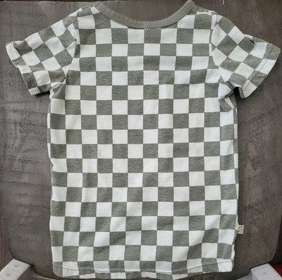 Childhoods Clothing Kids Checkered T-Shirt Size 5T Short Sleeve