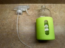 Grove Collaborative BPA Free 16 oz. Glass Spray Bottle w/ Apple Green Sleeve