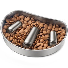 PETLIBRO Slow Feeder Bowl for Small Dogs  Insert, Silver