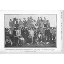 BOER WAR Asmegan's Commando at Colesberg - Antique Print 1900