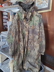 Vintage Cabelas Realtree 3/4 Rain Coat Jacket