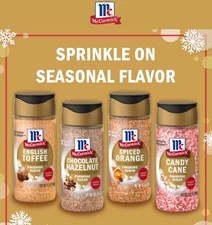 McCormick YUMMY Winter Finishing Sugars all 4! 😋Engl Toffee, Candy Cane & more!