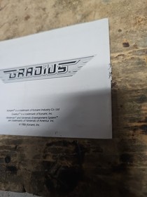 Gradius NES originale Nintendo solo manuale autentico