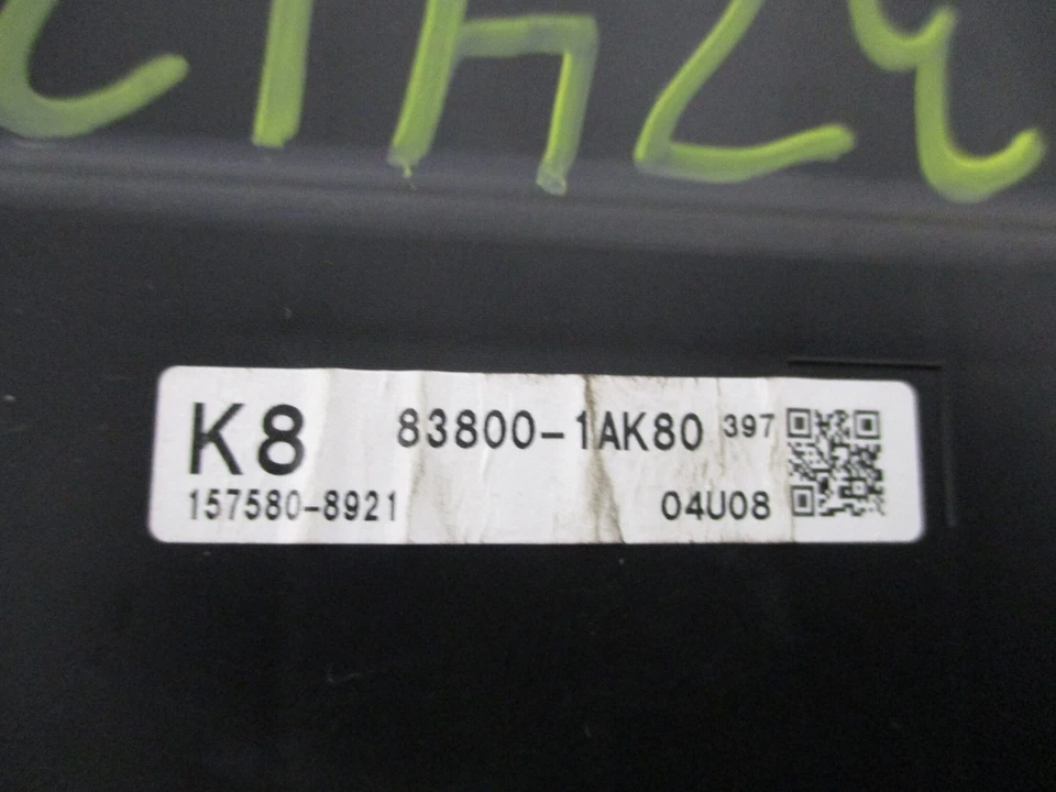 Toyota Corolla iM KPH 2017 2018 velocímetro clúster 83800-1AK80 OEM Foto 4 de 4