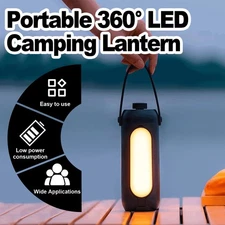 Camping Lantern 3 Colors Rechargeable LED Flashlight Hiking Outdoor Lights Usb C