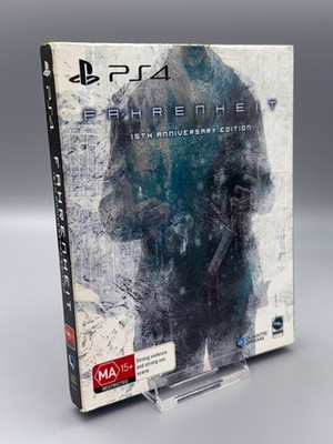 Fahrenheit 15th Anniversary Edition PS4 2021   CIB w/ Artbook, Thriller   VGC