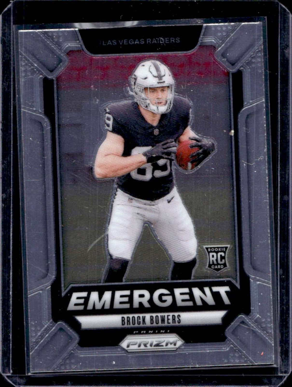 2024 Prizm Brock Bowers Emergent RC Rookie #8 Raiders