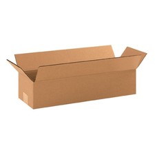 Aviditi 18 x 6 x 4 Corrugated Cardboard Boxes, Long 18L x 6W x 4H, Pack of 25