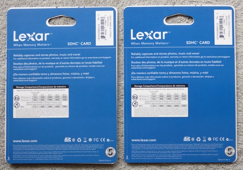 2 New, Sealed Lexar 16GB SDHC Multi-Use Memory Cards LSD16GASBBGLC6 - Picture 2 of 2