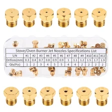 Range Stove Oven Orifice Conversion Kit Propane Lp Natural Gas Brass Jet Burner