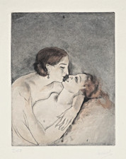 MAGNIFIQUE EAU-FORTE ORIGINALE EN COULEUR  D'EDOUARD CHIMOT