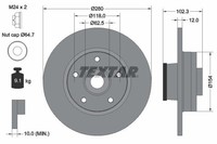 Textar Bremsscheiben Textar PRO Ø 280Mm Voll Beschichtet FüR Opel 92153703