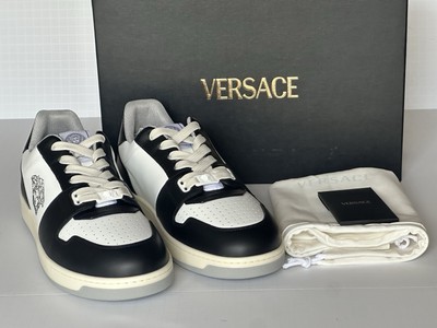 Versace Medusa‎ White Leather Men\'s Sneaker Shoe, 1013377, UK 40 Versace Medusa White Leather Men main image 4