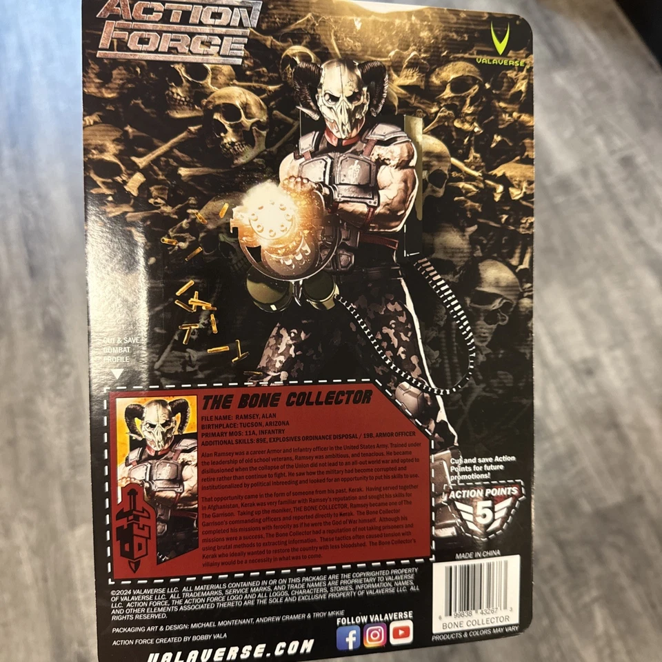 Valaverse Action Force Bone Collector 100th Figure 6" Action Figure Exclusive - Image 3 of 4