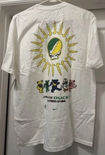 Authentic NWT Nike Oregon Ducks Grateful Dead White Shirt Size L NWT Dancing