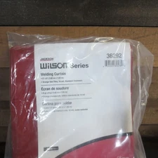 Jackson Safety Wilson Welding Curtain 6'X6'  SEE THRU 14 MIL  - ORANGE - 36292