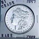 1897 MORGAN SILVER DOLLAR HI GRADE GENUINE U.S. MINT RARE COIN 7888