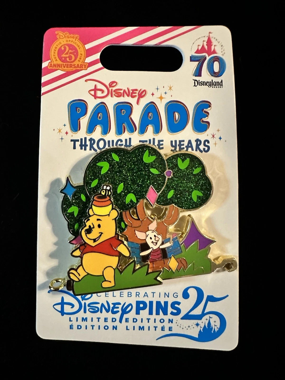Disneyland 70th Disney Pooh Parade Through The Years Winnie The Pooh LE 2000 Pin
