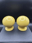 Fiesta Yellow Ball Salt and Pepper Shakers Homer Laughlin EUC