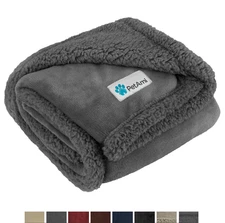 Pet Blanket for Small Medium Dog Puppy Cat Kitten Reversible Soft Fleece Sherpa