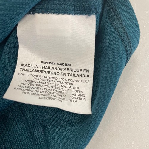 Nike Womens Dri-Fit Active Tank Top Racerback Dark Teal/Yellow Size Small - Picture 9 of 9