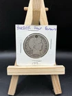 1915 Barber Half Dollar 50C .900 Silver Coin Holed Pendant Philadelphia Business