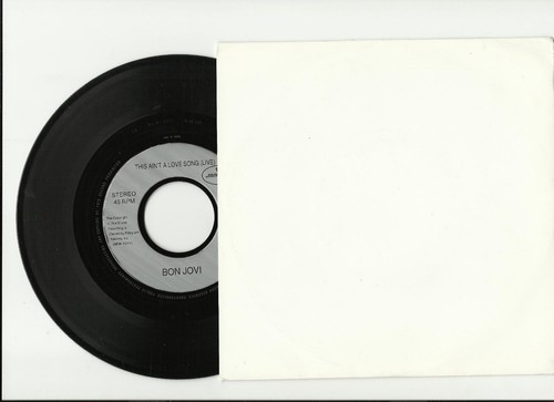 BON JOVI Something for the Pain w/ This Ain’t LIVE FRENCH PROMO DJ 7 INCH VINYL