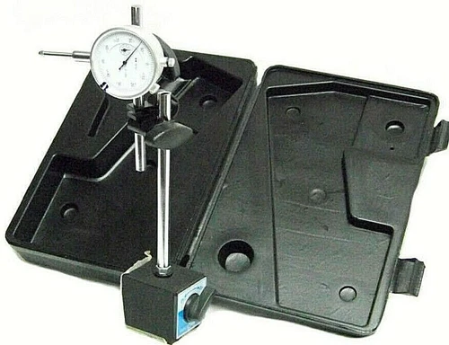 On / Off Magnetic Base with 0 to 1" Dial Indicator Magnetic Base Gauge with case