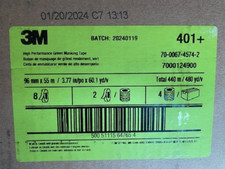  8 ROLLS 3M High Performance Green Masking Tape 401 , 96 mm x 55 m 6.7 mil