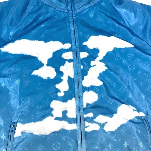 LOUIS VUITTON 1A8A7O Monogram Clouds Windbreaker Hooded Parka RM202 Jacket - Picture 15 of 17