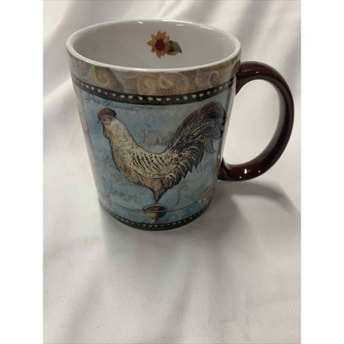 Susan Winget Black & White Rooster Mug Coffee Cup 12 oz “windy Hill” 5001103 - Picture 4 of 7