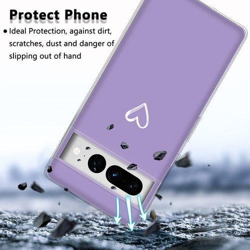 Fashion Heart Case For Google Pixel 9 8 7 Pro 6A 5 4A XL 8A Silicone Phone Cover - Picture 14 of 41